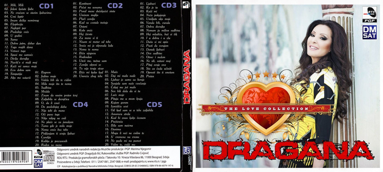 Dragana Mirkovic 2014 - The Love Collection 5CD